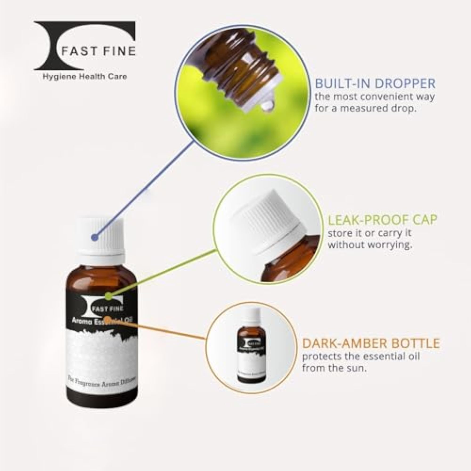 Portable Aroma Essential Diffuser with Lemon Grass Oil, 10ml